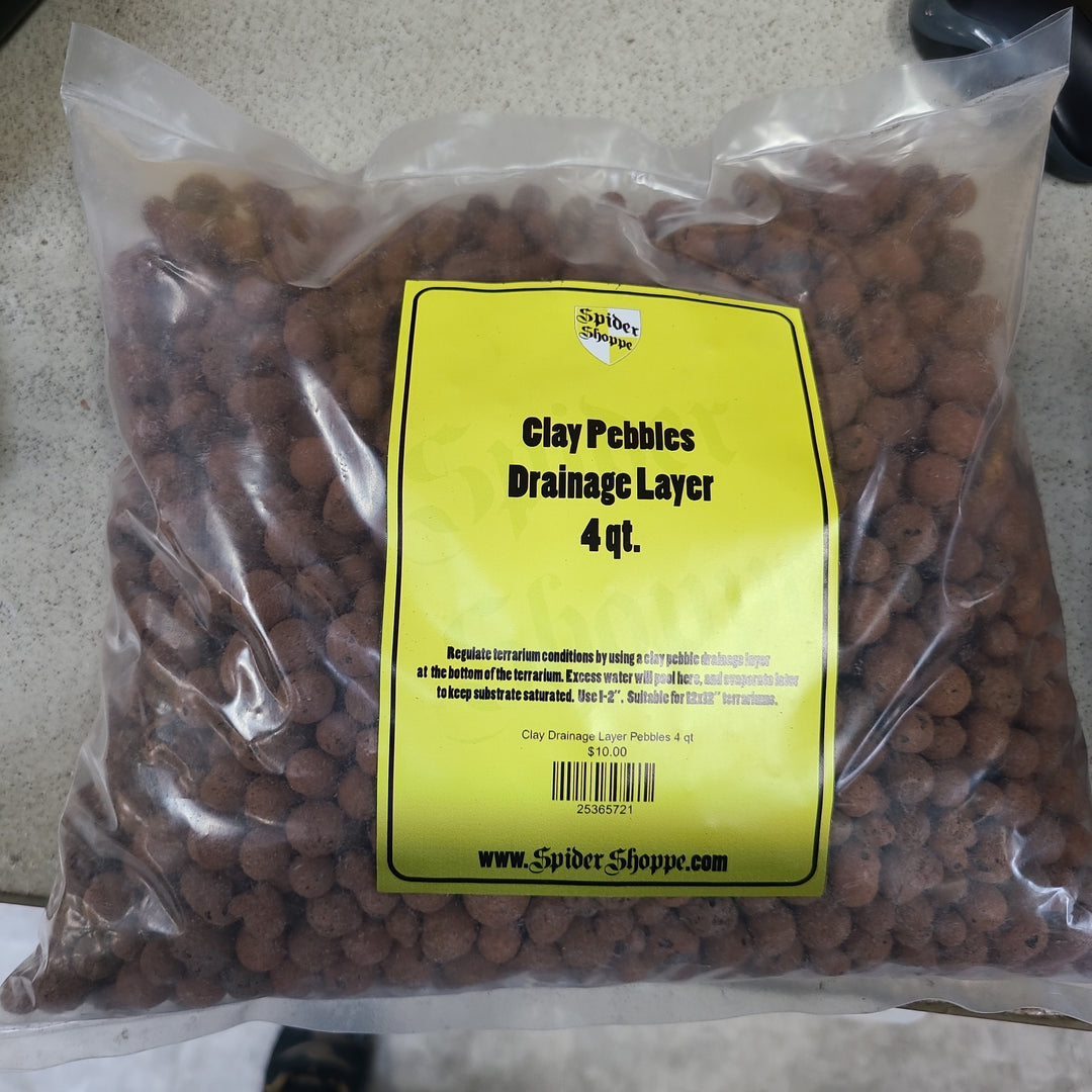 Spider Shoppe's Clay Pebbles Drainage Layer 4 qt