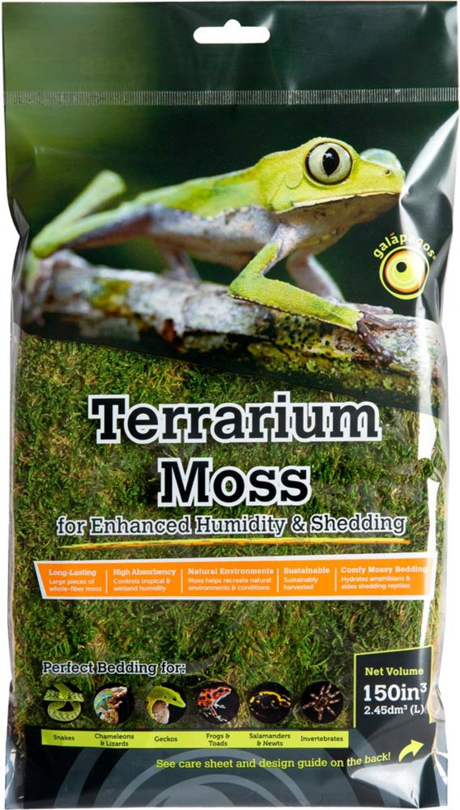 Galapagos Sheet Moss Fresh Green Header Bag 150ci