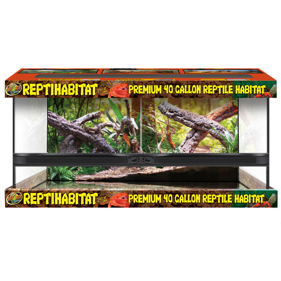 Zoo Med Double Door Reptihabitat Premium Reptile Habitat 36x18x18 40gal