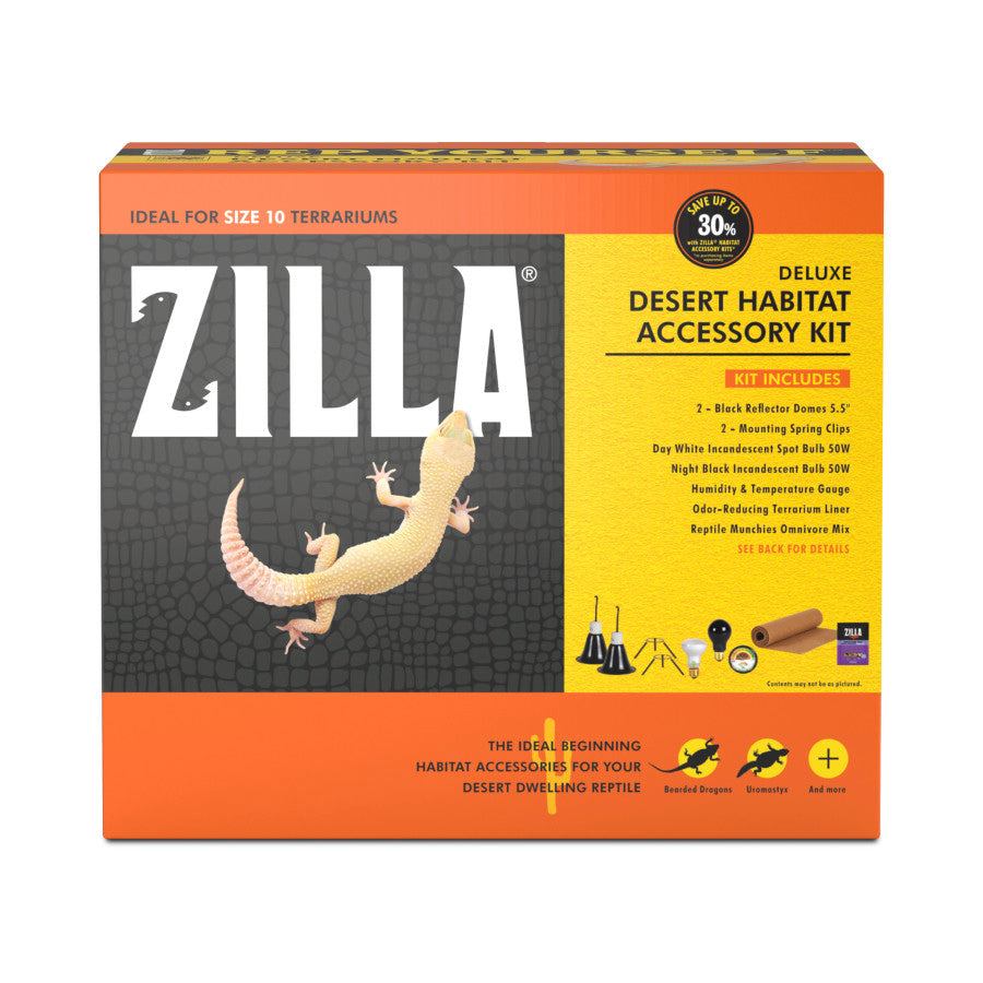 Zilla Deluxe Desert Habitat Accessory Kit 10gal