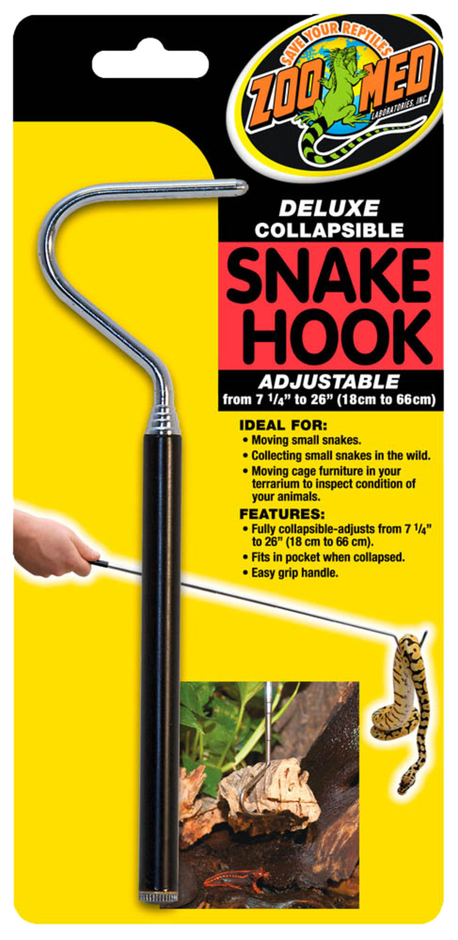 Zoo Med Adjustable Snake Hook (7 ¼” to 26”)