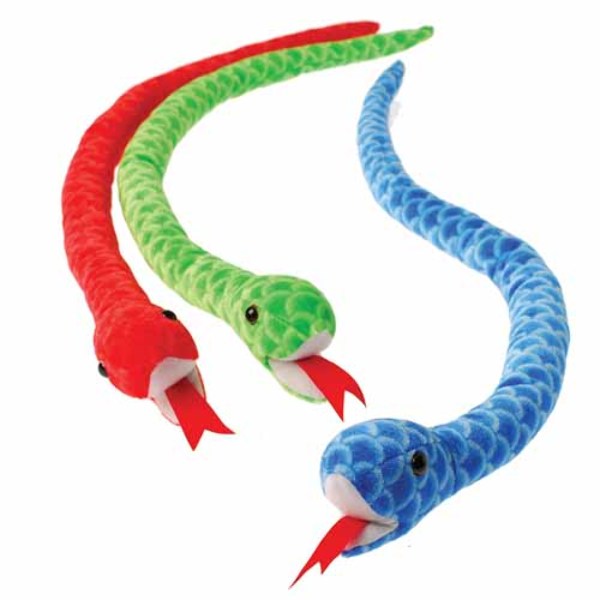 24" Scaly Snake Plush Toys - Assorted Colors