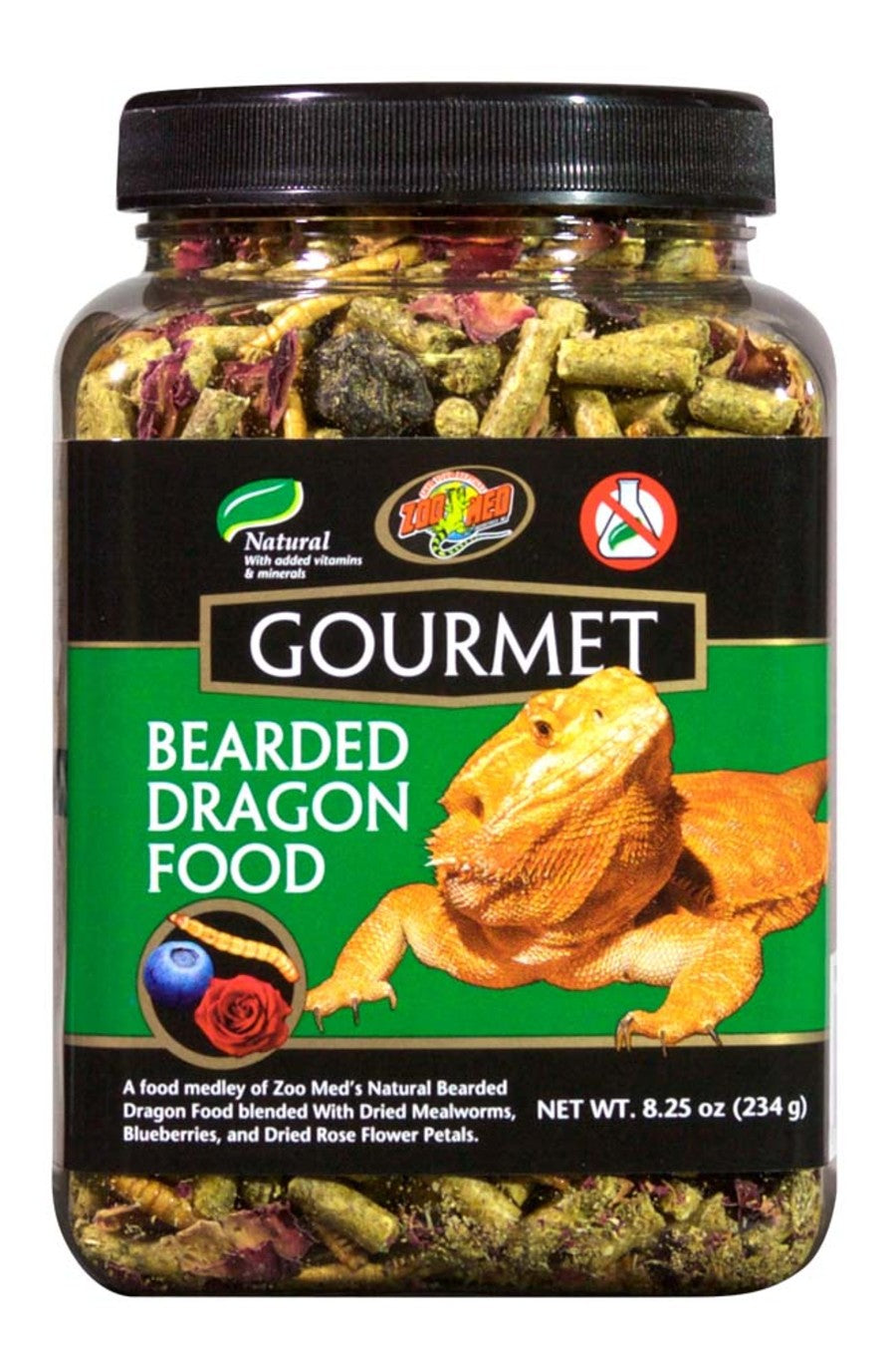 Zoo Med Gourmet Bearded Dragon Dry Food 8.25 oz