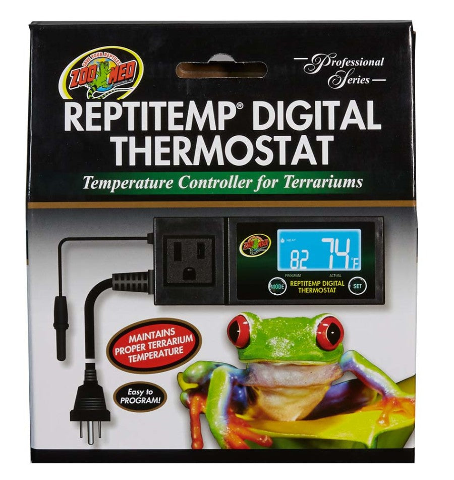 Zoo Med ReptiTemp Digital Thermostat Black, 1ea